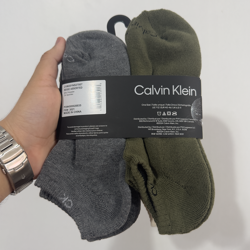 PACK DE 6 PARES DE MEDIAS CALVIN KLEIN TALONERAS