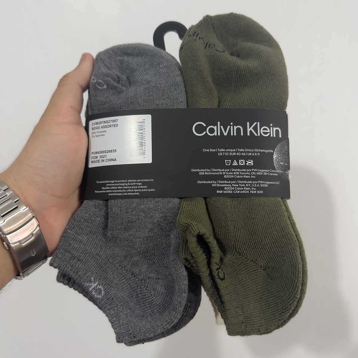 PACK DE 6 PARES DE MEDIAS CALVIN KLEIN TALONERAS