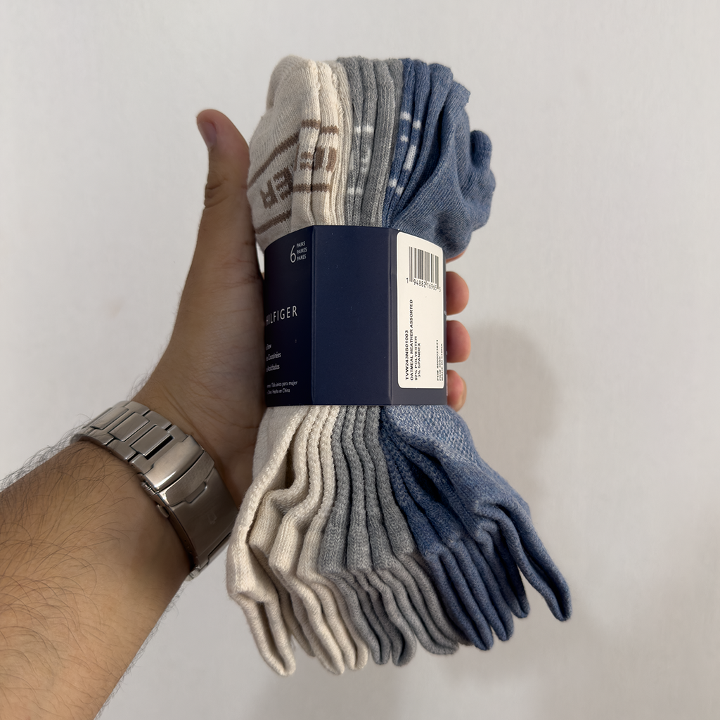 PACK DE 6 PARES DE MEDIAS TOMMY HILFIGER TALONERAS