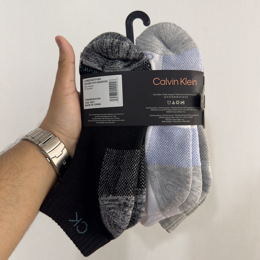 PACK DE 6 PARES DE MEDIAS CALVIN KLEIN TOBILLERAS