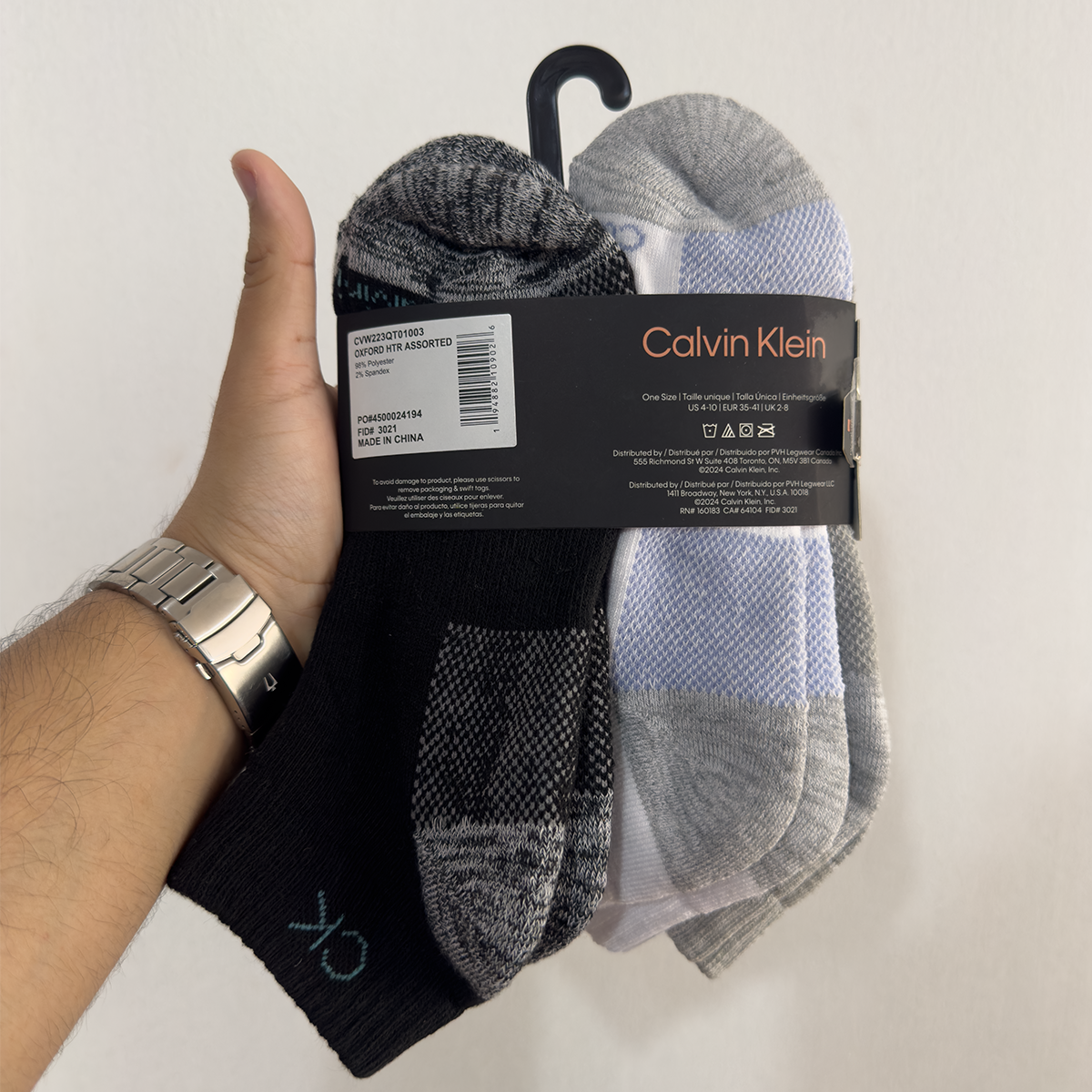PACK DE 6 PARES DE MEDIAS CALVIN KLEIN TOBILLERAS