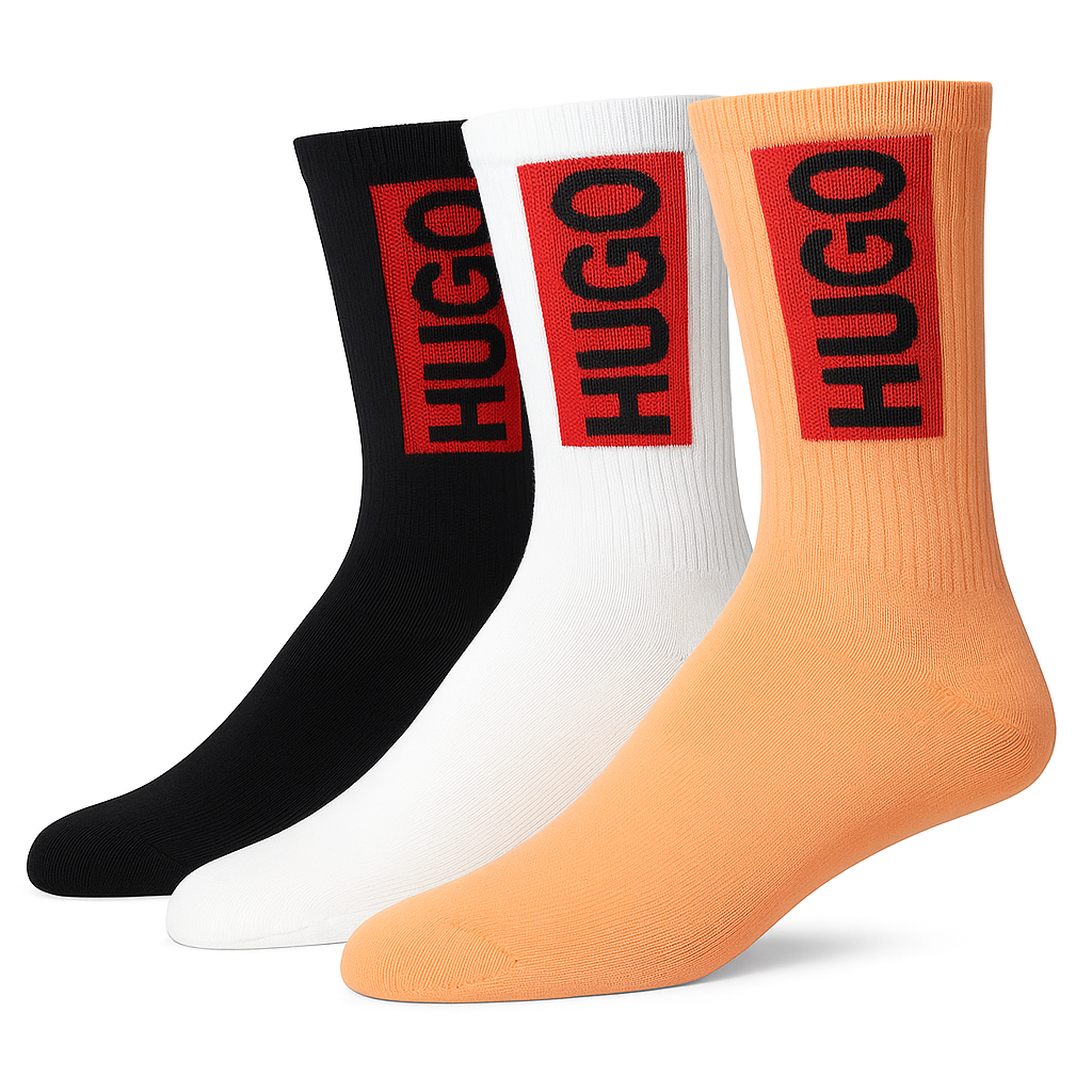 PAQUETE DE 3 PARES DE MEDIAS HUGO 3/4