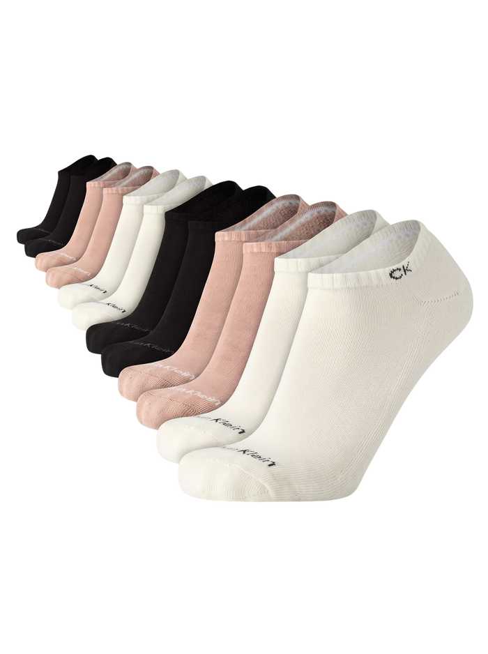 Calvin Klein - Paquete de 6 pares de medias taloneras