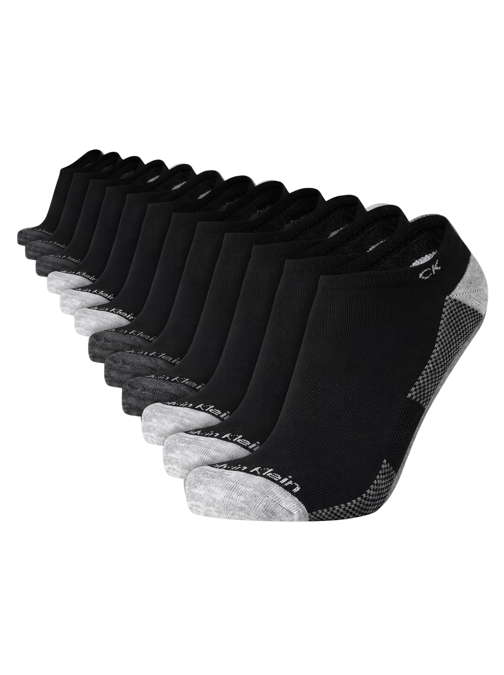 Calvin Klein - Paquete de 6 pares de medias taloneras