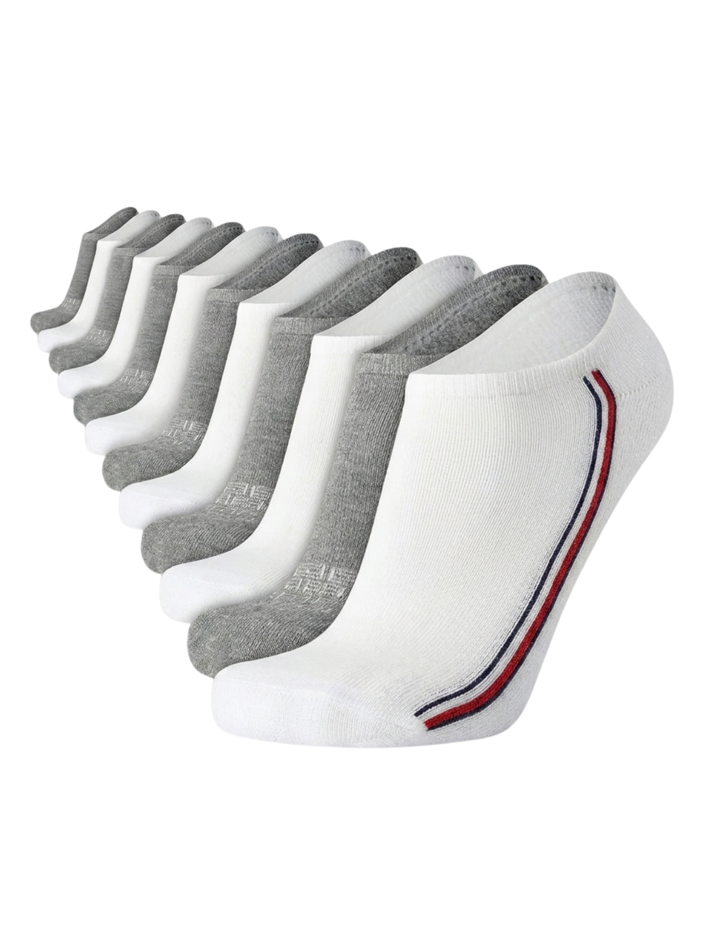 Tommy Hilfiger - Paquete de 6 pares de medias taloneras