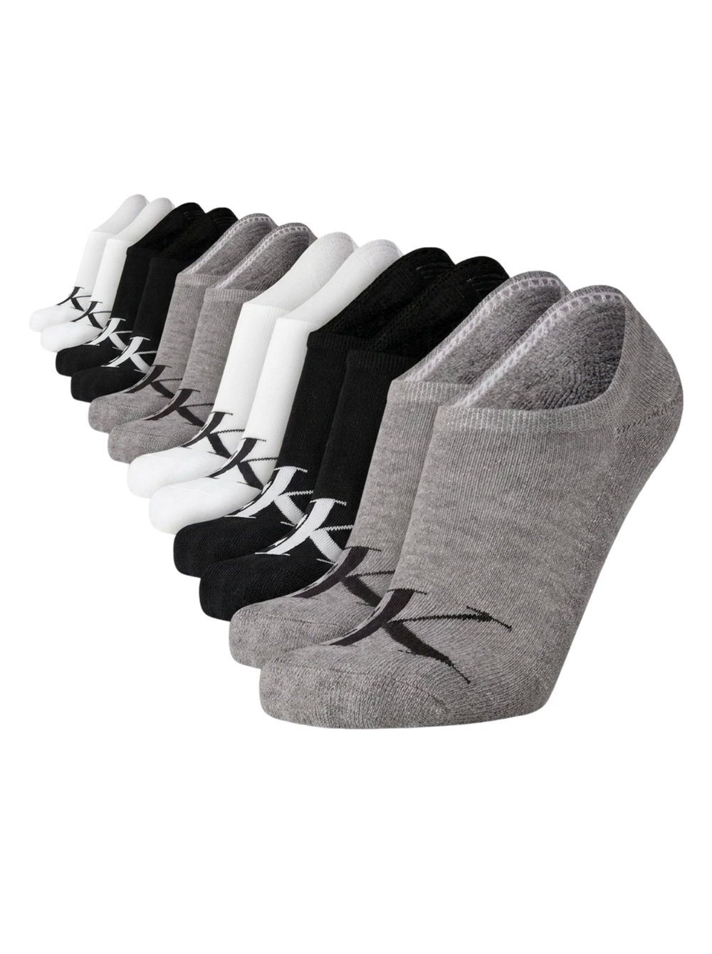Calvin Klein - Paquete de 6 pares de medias invisibles