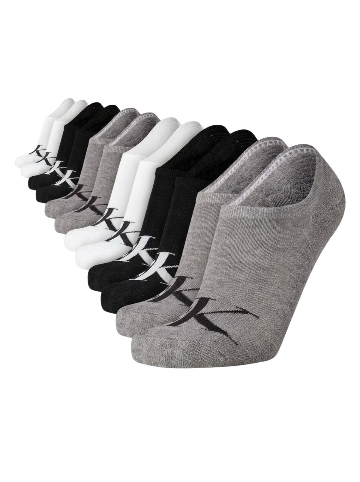 Calvin Klein - Paquete de 6 pares de medias invisibles