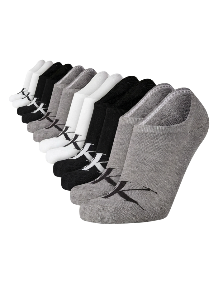 Calvin Klein - Paquete de 6 pares de medias invisibles
