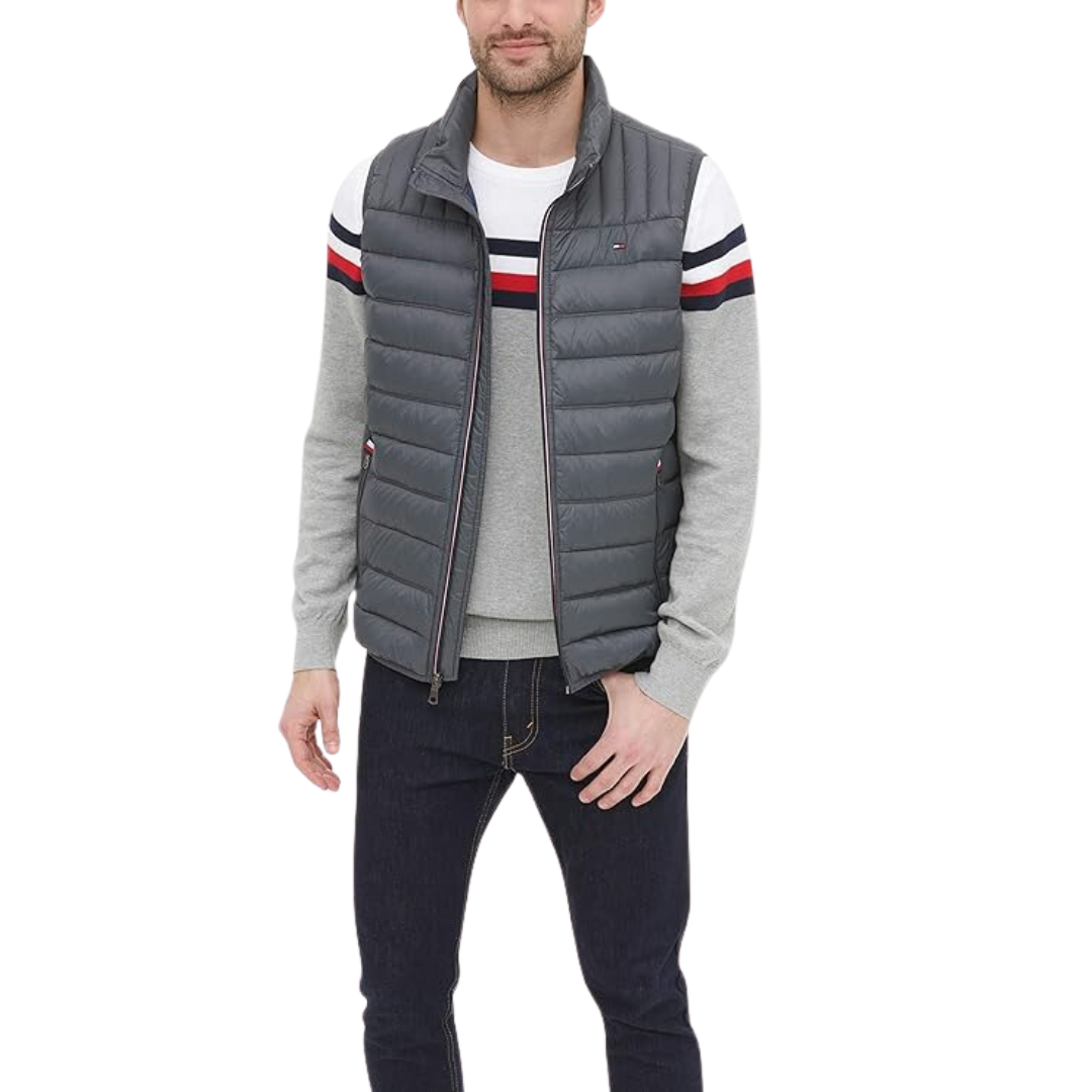 Tommy Hilfiger Chaleco Acolchado Gris