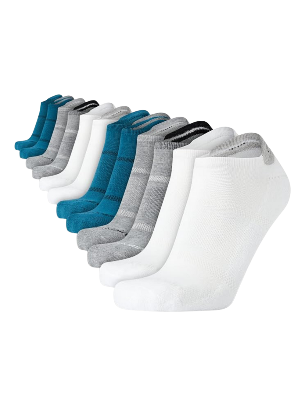 Calvin Klein - Paquete de 6 pares de medias taloneras