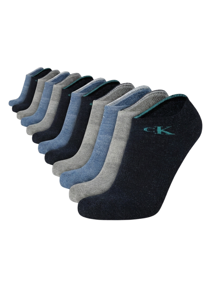 Calvin Klein - Paquete de 6 pares de medias taloneras