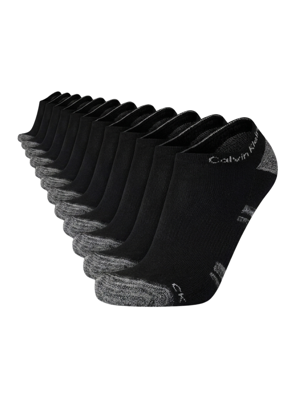 Calvin Klein - Paquete de 6 pares de medias taloneras
