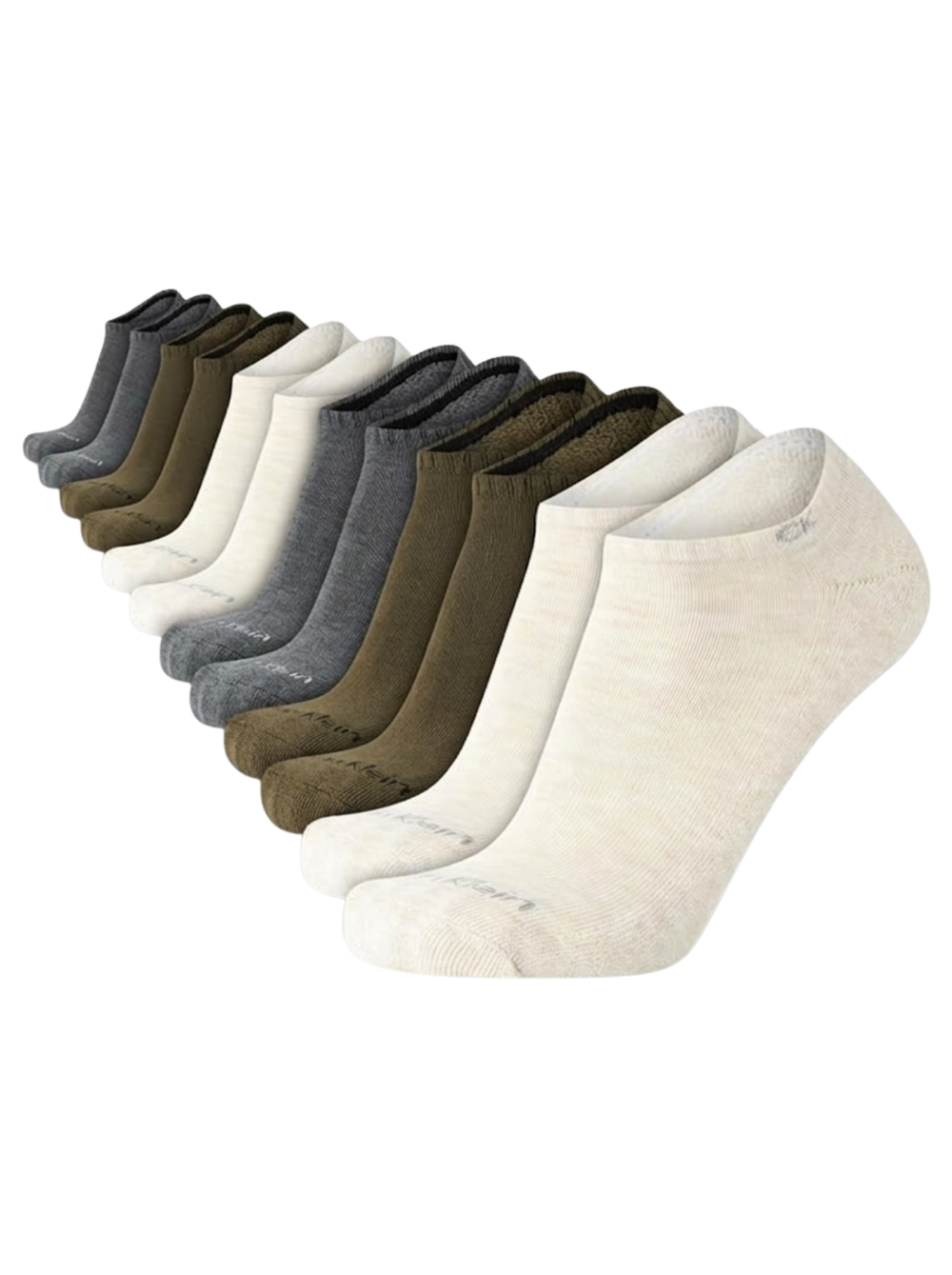 Calvin Klein - Paquete de 6 pares de medias taloneras