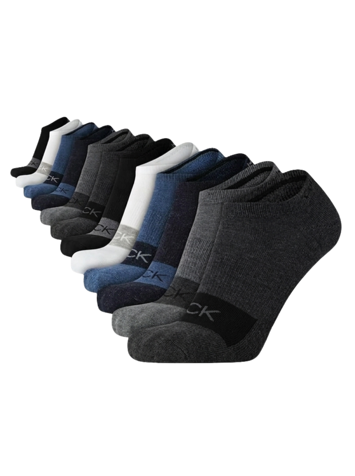 Calvin Klein - Paquete de 6 pares de medias taloneras