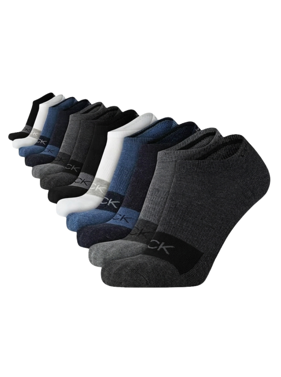 Calvin Klein - Paquete de 6 pares de medias taloneras