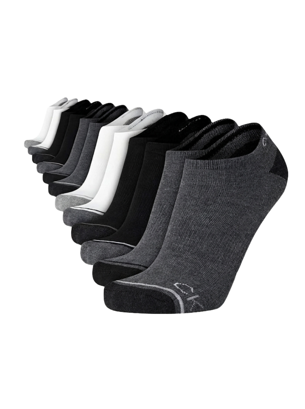 Calvin Klein - Paquete de 6 pares de medias taloneras