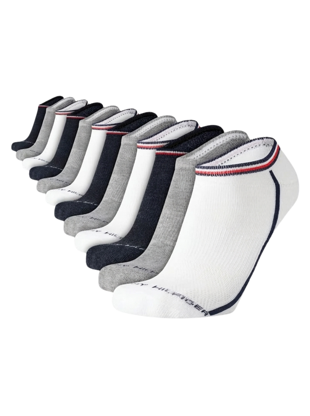 Tommy Hilfiger - Paquete de 6 pares de medias taloneras