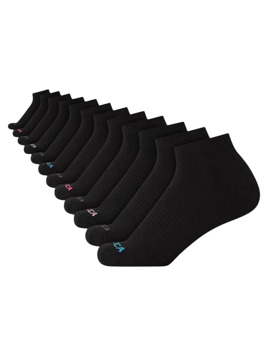 Nautica - Paquete de 6 pares de medias tobilleras