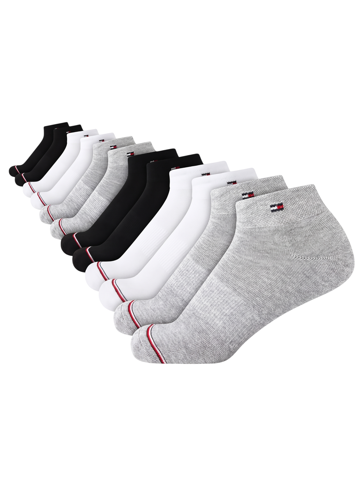 Tommy Hilfiger - Paquete de 6 pares de medias tobilleras