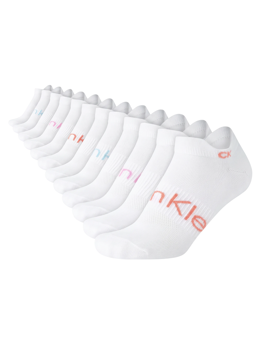 Calvin Klein - Paquete de 6 pares de medias taloneras