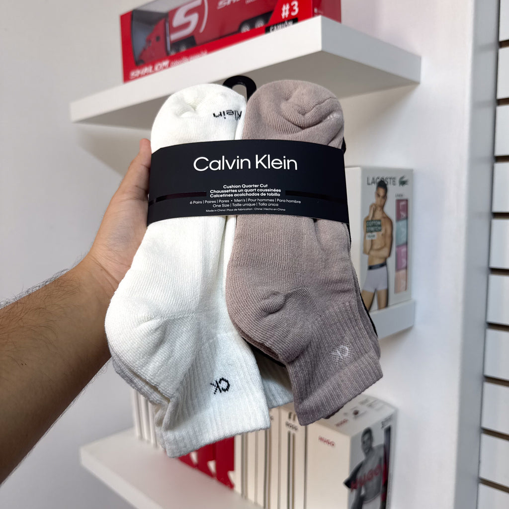 PACK DE 6 PARES DE MEDIAS CALVIN KLEIN TOBILLERAS