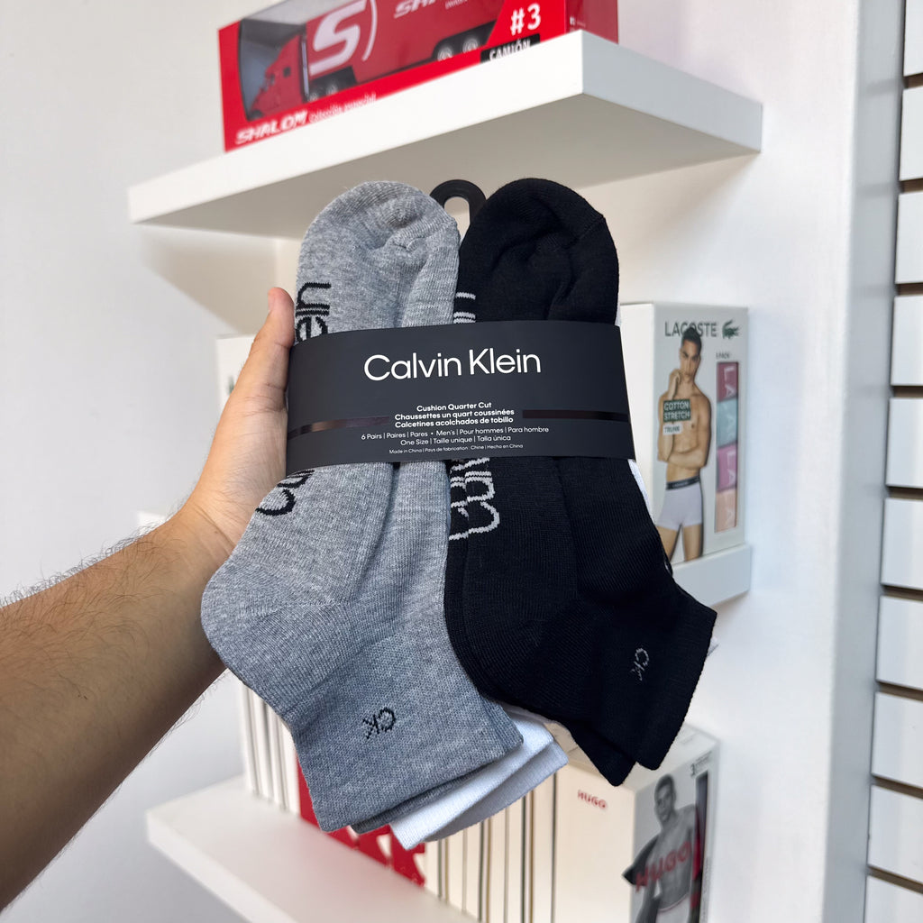 PACK DE 6 PARES DE MEDIAS CALVIN KLEIN TOBILLERAS