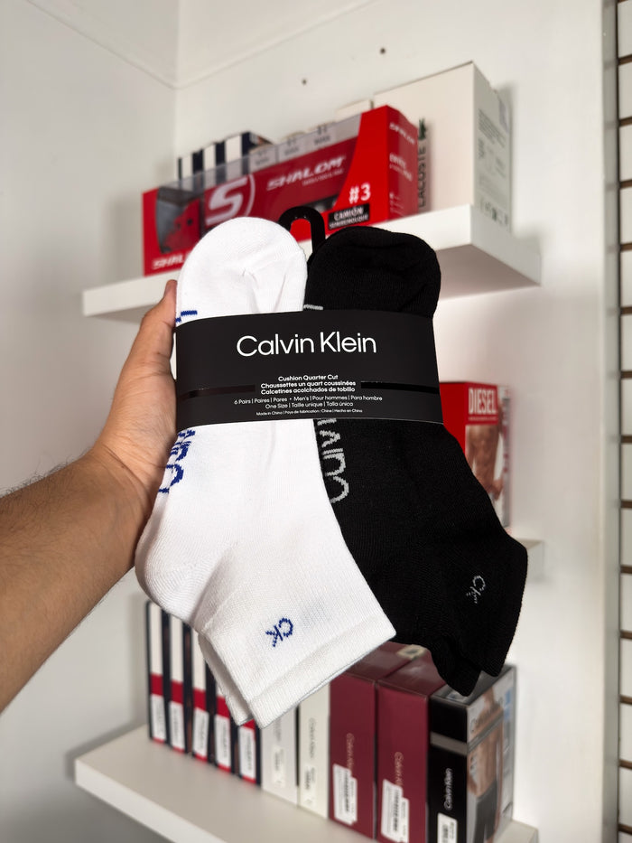 Calvin Klein - Paquete de 6 pares de medias tobilleras