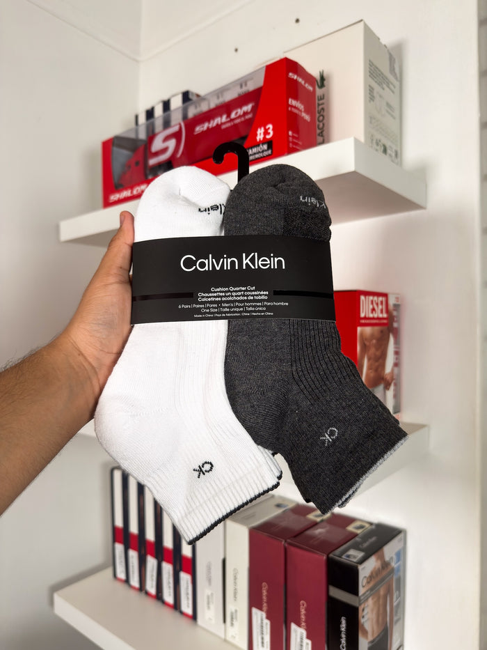 Calvin Klein - Paquete de 6 pares de medias tobilleras