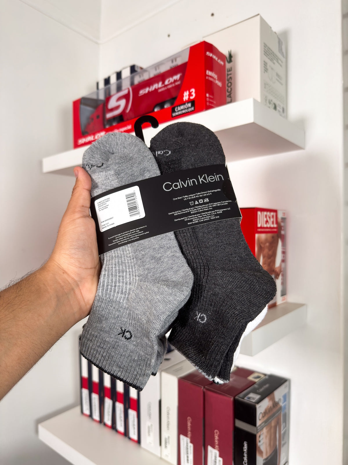 Calvin Klein - Paquete de 6 pares de medias tobilleras