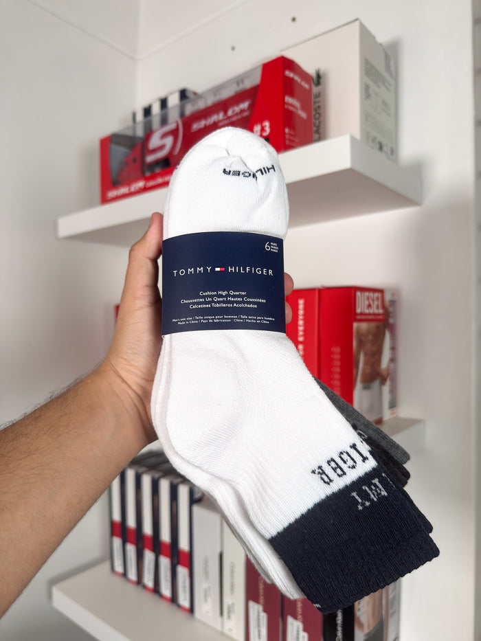 Tommy Hilfiger - Paquete de 6 pares de medias tobilleras