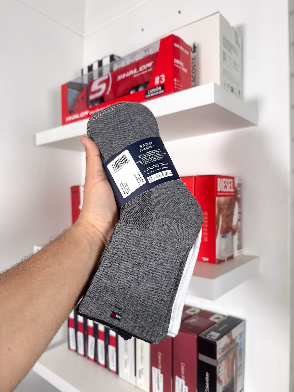 Tommy Hilfiger - Paquete de 6 pares de medias tobilleras