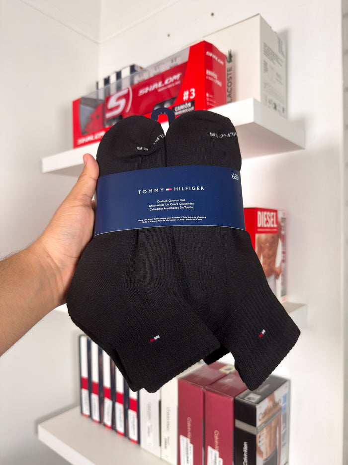 Tommy Hilfiger - Paquete de 6 pares de medias tobilleras