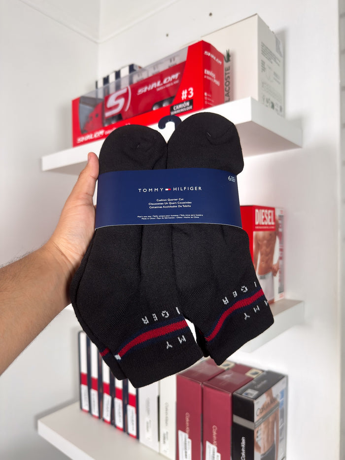 Tommy Hilfiger - Paquete de 6 pares de medias tobilleras