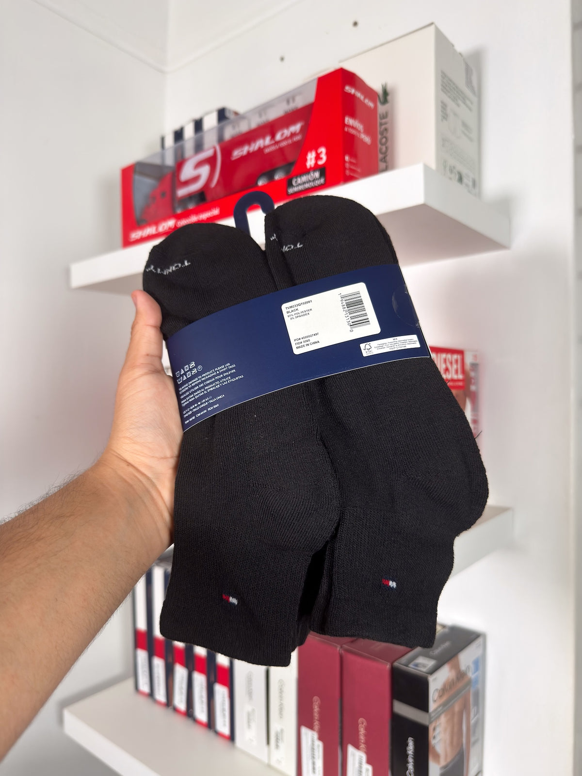 Tommy Hilfiger - Paquete de 6 pares de medias tobilleras