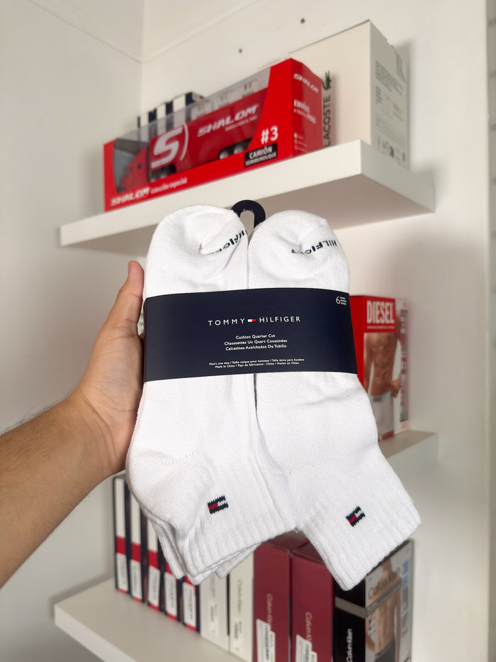 Tommy Hilfiger - Paquete de 6 pares de medias tobilleras