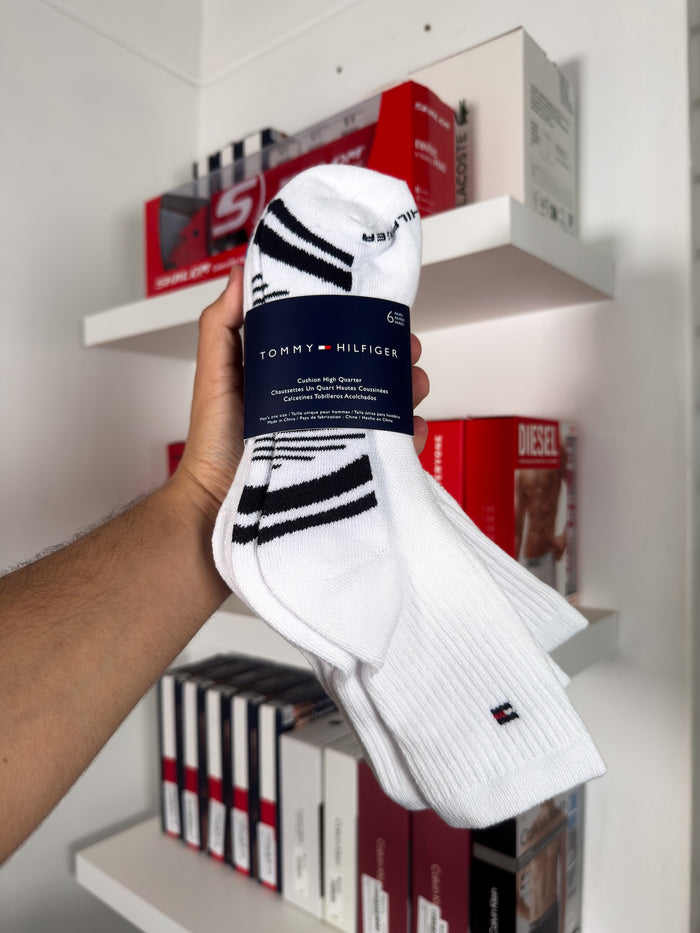 Tommy Hilfiger - Paquete de 6 pares de medias tobilleras
