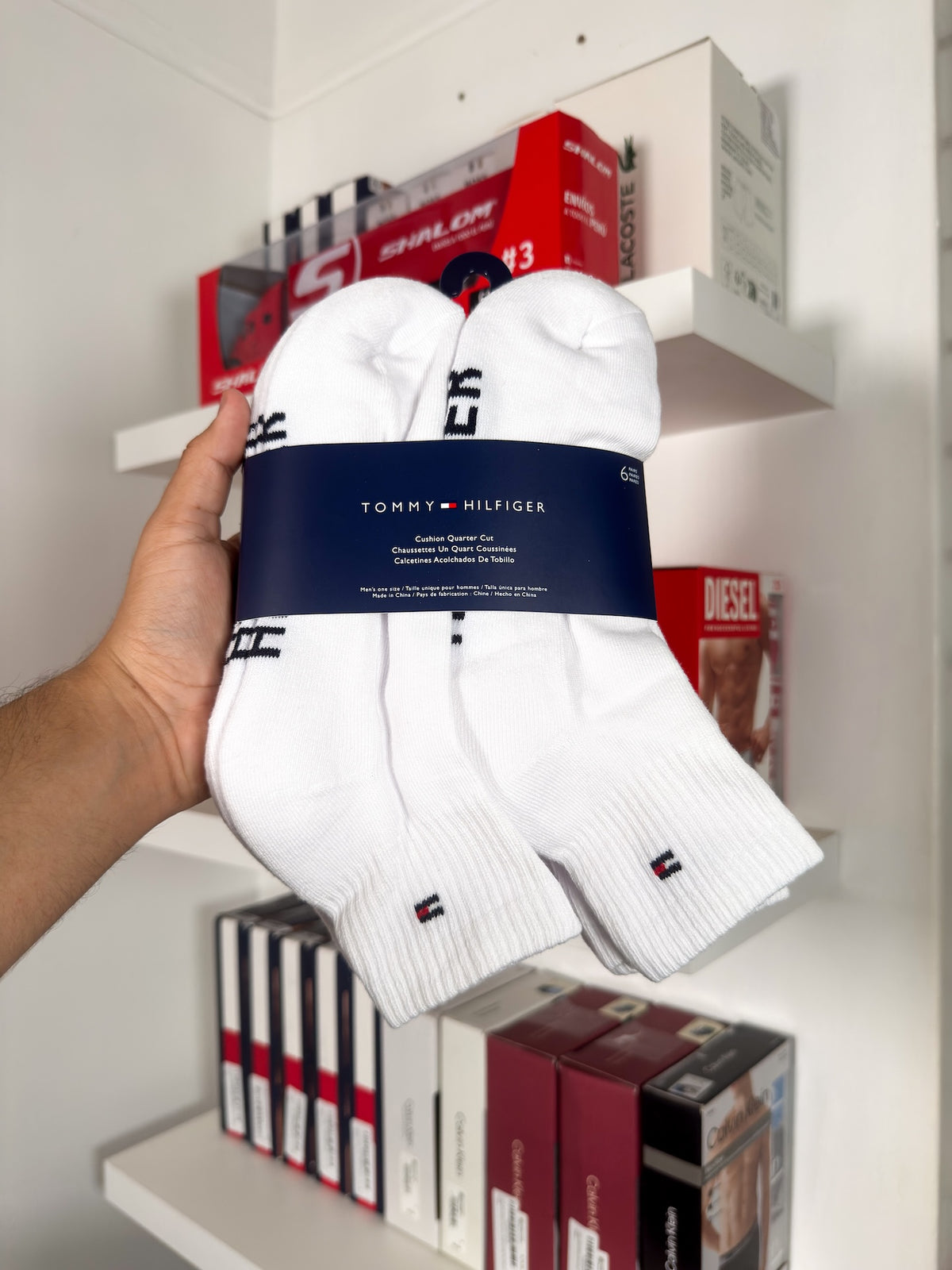 Tommy Hilfiger - Paquete de 6 pares de medias tobilleras