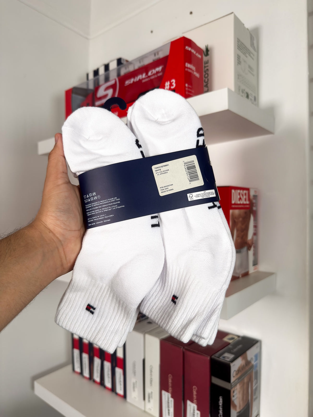 Tommy Hilfiger - Paquete de 6 pares de medias tobilleras