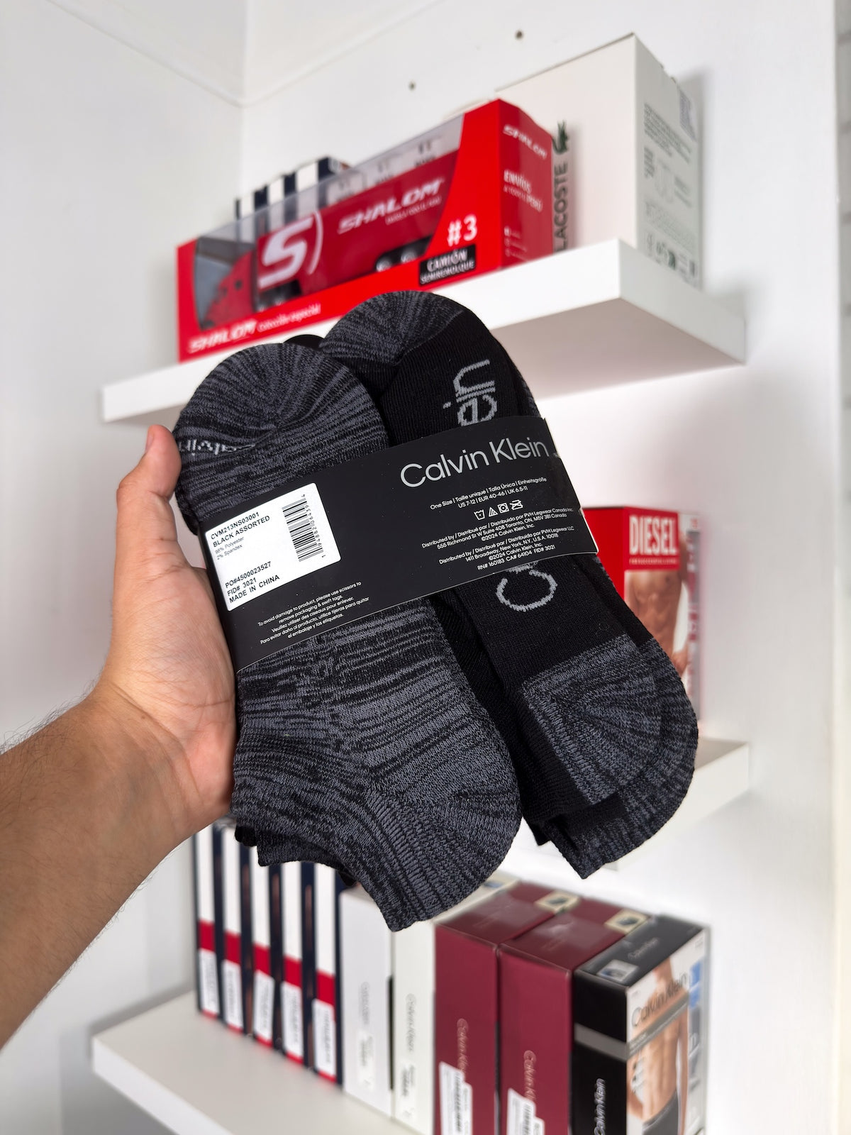 Calvin Klein - Paquete de 6 pares de medias taloneras