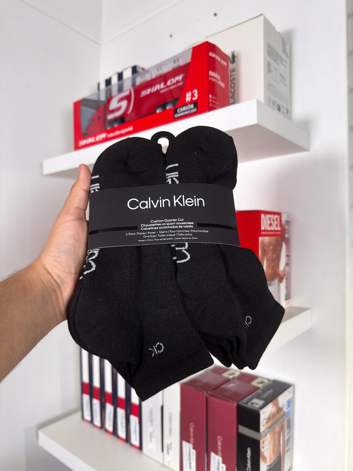 Calvin Klein - Paquete de 6 pares de medias tobilleras