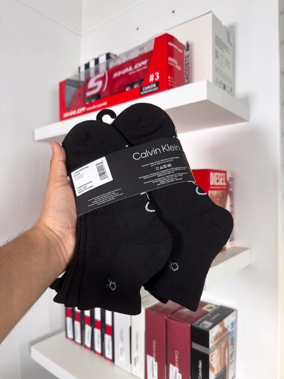 Calvin Klein - Paquete de 6 pares de medias tobilleras