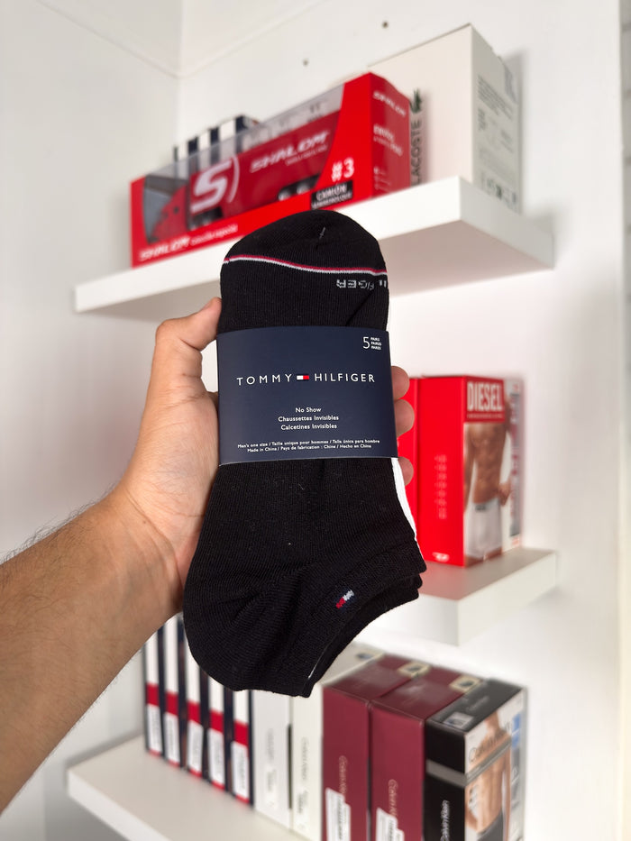 Tommy Hilfiger - Paquete de 5 pares de medias taloneras