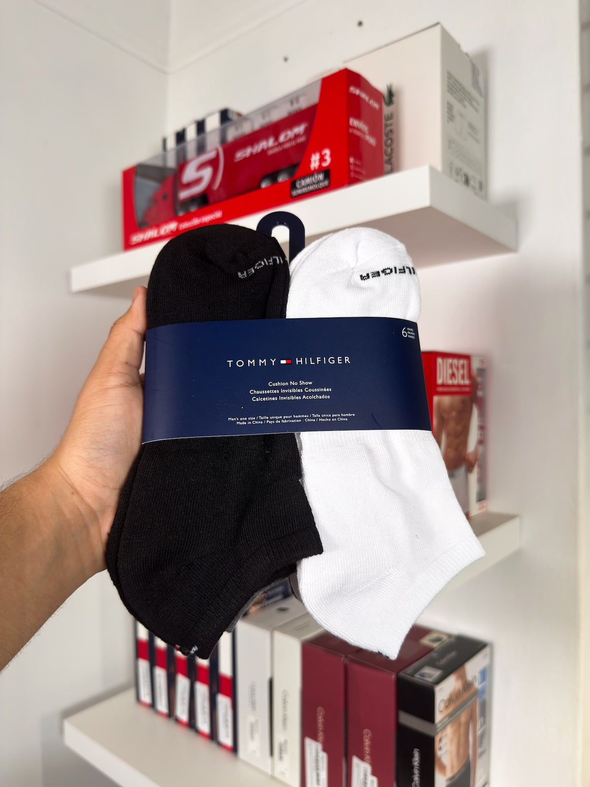 Tommy Hilfiger - Paquete de 6 pares de medias taloneras