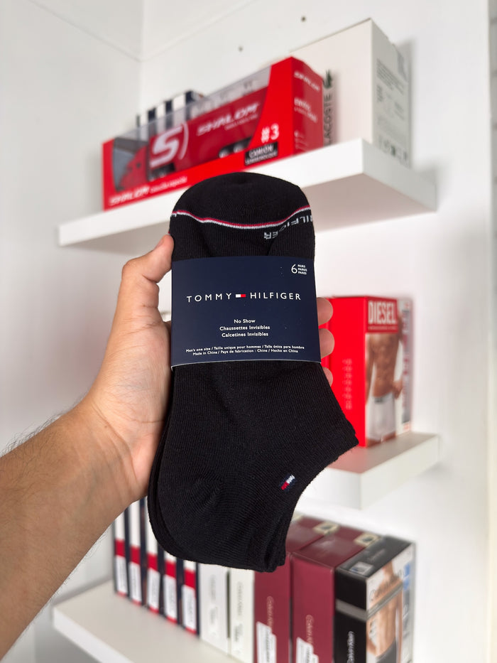 Tommy Hilfiger - Paquete de 6 pares de medias taloneras