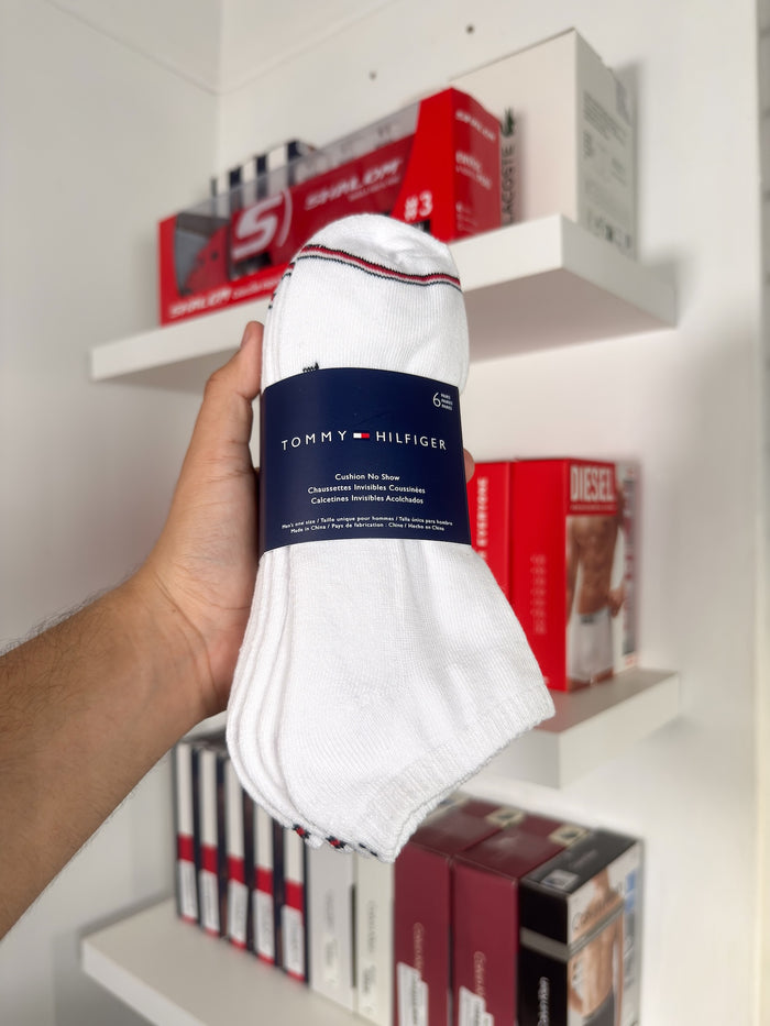 Tommy Hilfiger - Paquete de 6 pares de medias taloneras