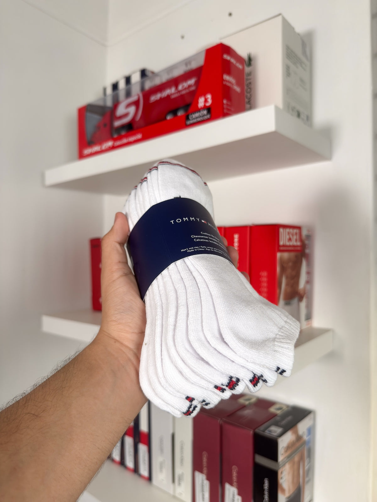Tommy Hilfiger - Paquete de 6 pares de medias taloneras