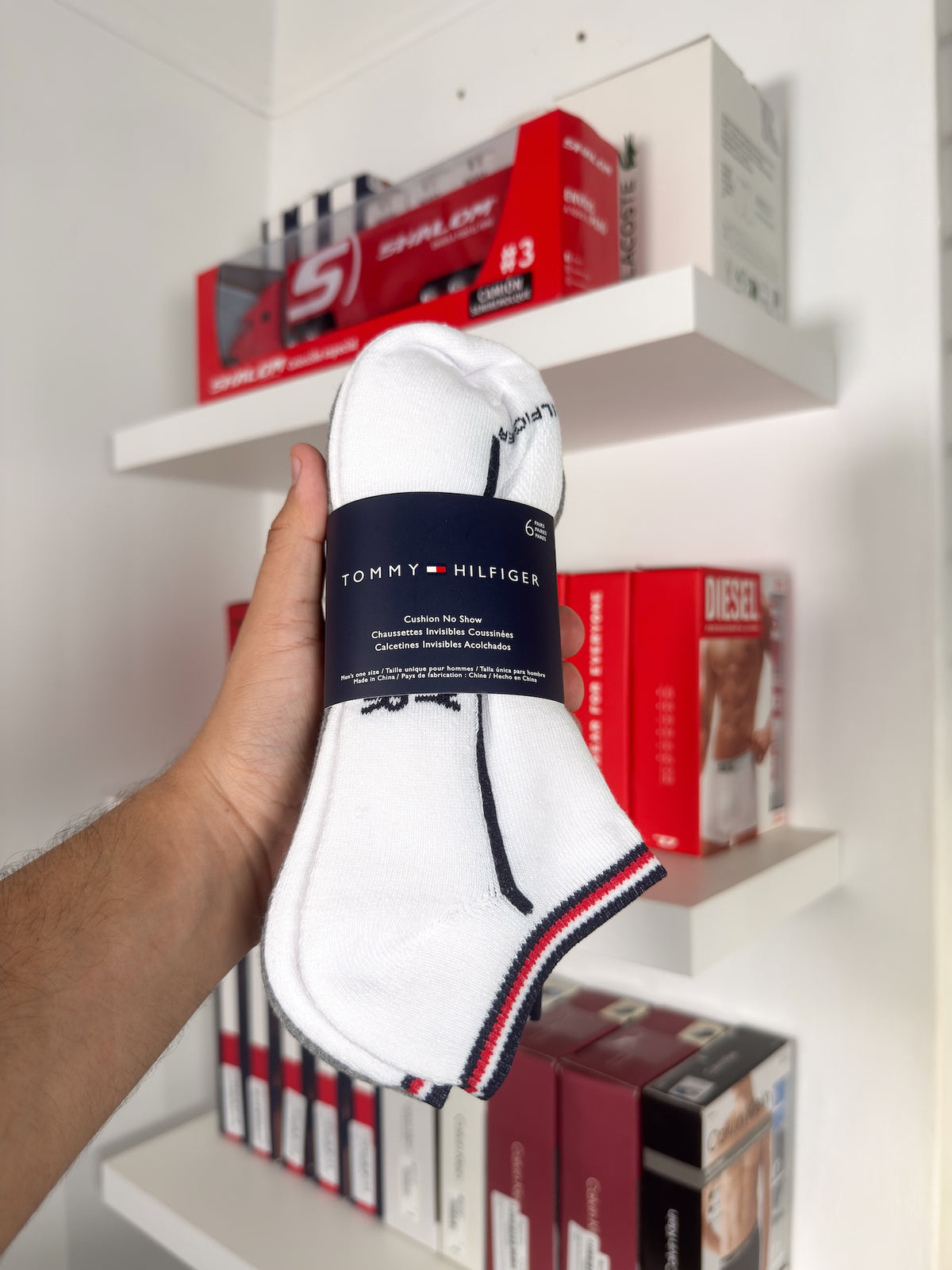 Tommy Hilfiger - Paquete de 6 pares de medias taloneras