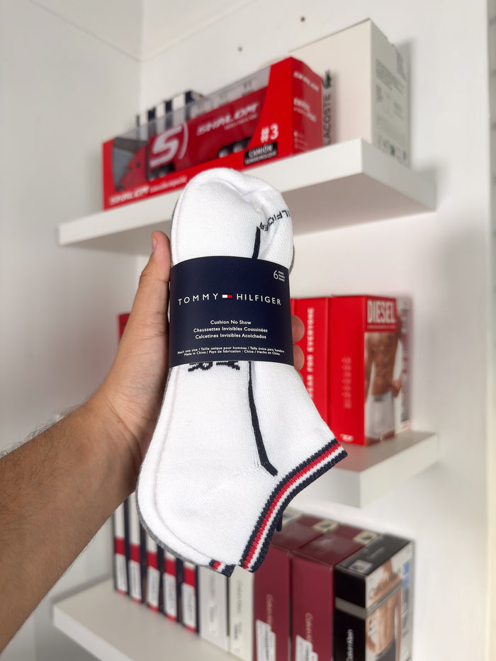 Tommy Hilfiger - Paquete de 6 pares de medias taloneras
