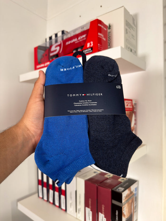 Tommy Hilfiger - Paquete de 6 pares de medias taloneras