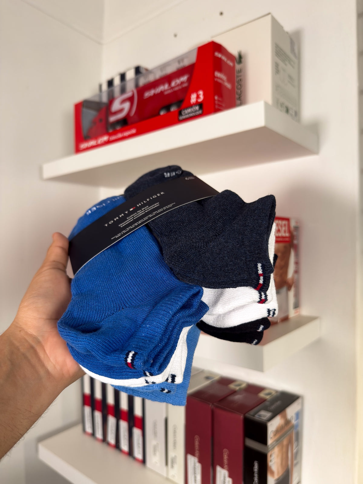 Tommy Hilfiger - Paquete de 6 pares de medias taloneras